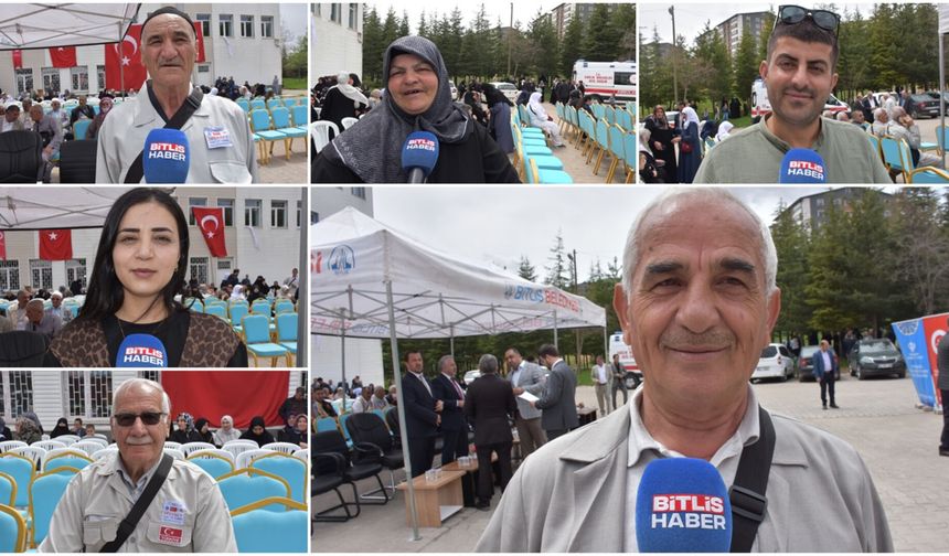 Kadim kentten kutsal topraklara gidecek hacı adayları duygularını Bitlis Haber'e paylaştı