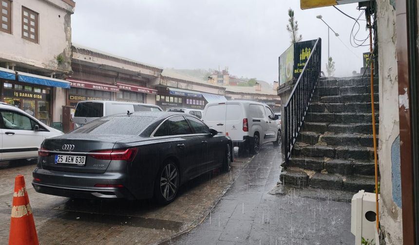 Bitlis’te Sağanak Yağış Etkili Oldu