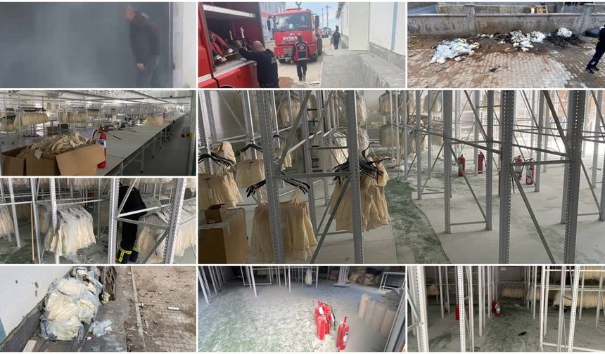 Bitlis’te Organize Sanayi Bölgesi’nde Fabrikada Yangın