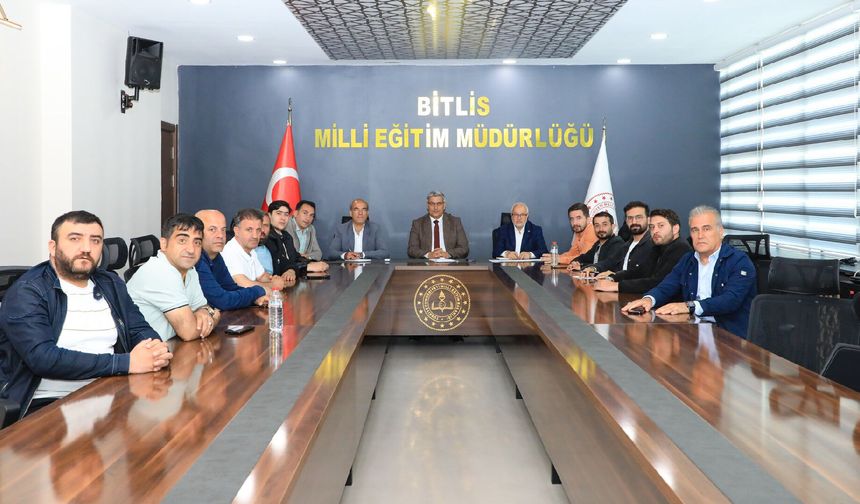 Bitlis'te Eğitim Kurumlarında Bakım-Onarım ve Yatırımlar İçin Koordinasyon Toplantısı