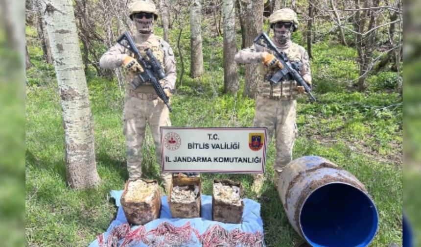 Bitlis’te PKK’ya ait mağaralar imha edildi