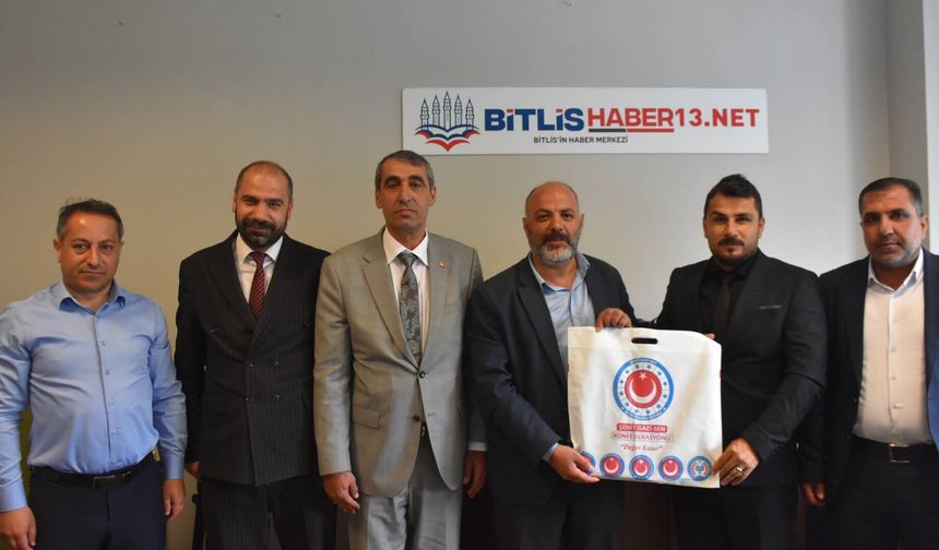 Şehit Gazi-Sen Konfederasyonu Heyetinden Bitlis Haber’e Ziyaret