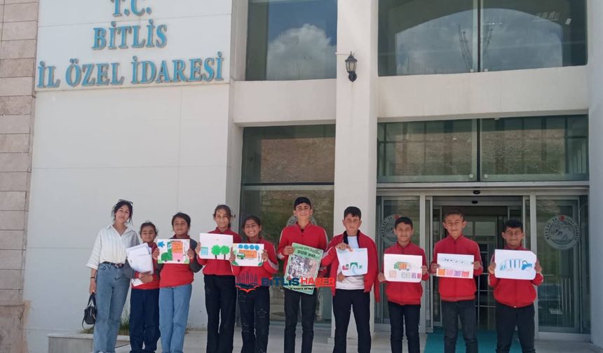 Dereyolu Köyü Öğrencilerden Çevre Bilinci İçin Örnek Davranış