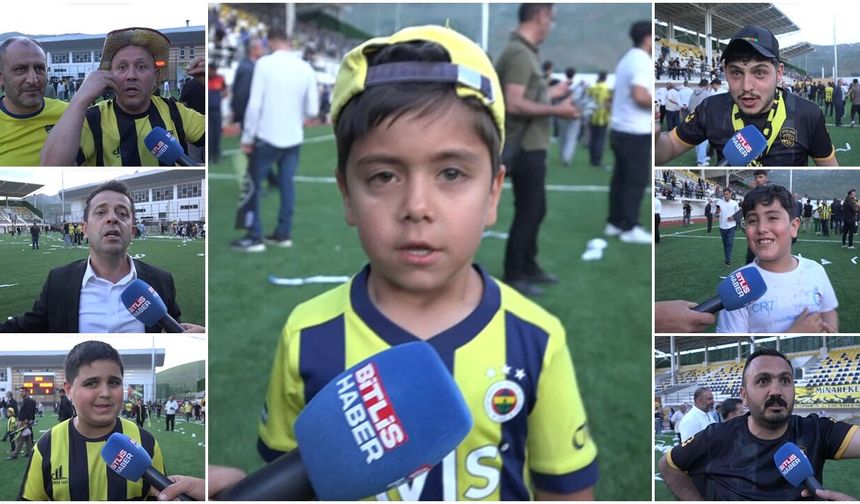 Taraftarın Final Sevinci Bitlis Haber Mikrofonlarında