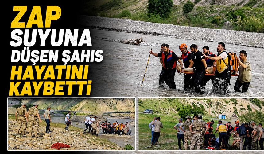 Zap Suyuna Düşen Şahıs Hayatını Kaybetti