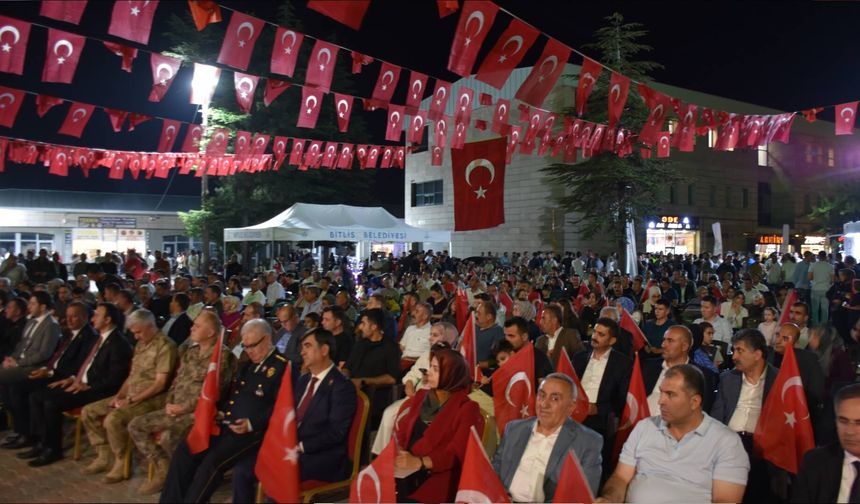 Bitlis’te 15 Temmuz Demokrasi ve Milli Birlik Günü Programı
