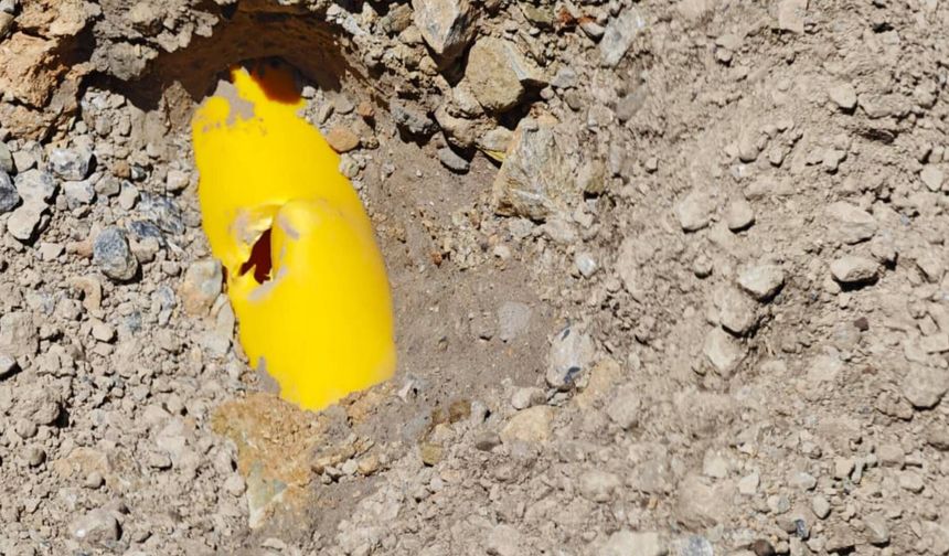 Bitlis'te yol yapım çalışmasında doğal gaz hattına zarar verildi