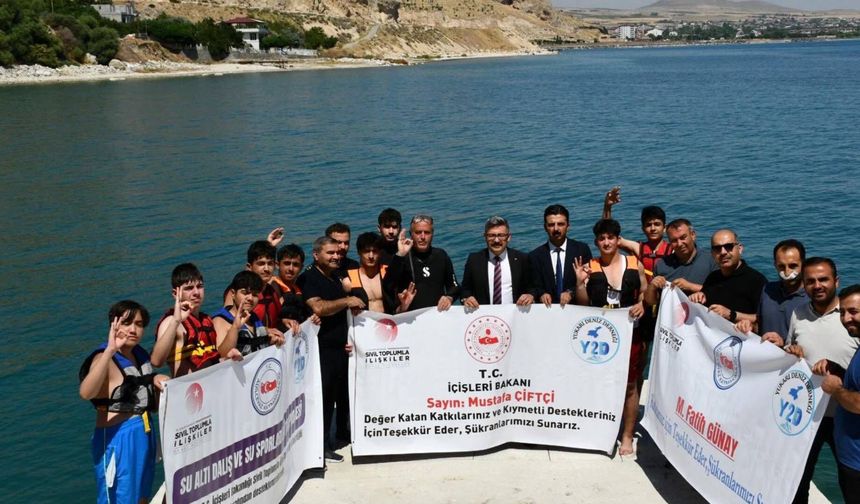 Adilcevaz'da Su Altı Dalış ve Su Sporları Eğitimleri Başladı