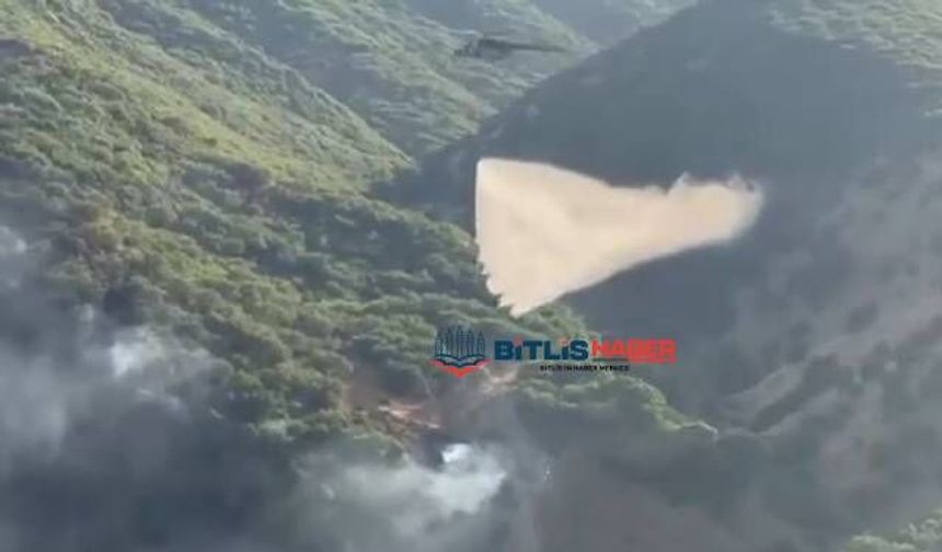 Bitlis’te çevre illerinde destek verdiği yangın kontrol altına alındı