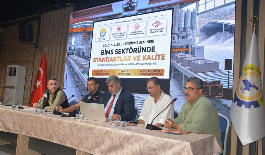 Bitlis'te bims sektörünün geleceği masaya yatırıldı