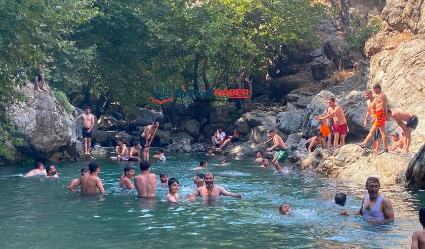 Sıcaktan bunalan Bitlis ve Siirtliler buraya akın ediyor