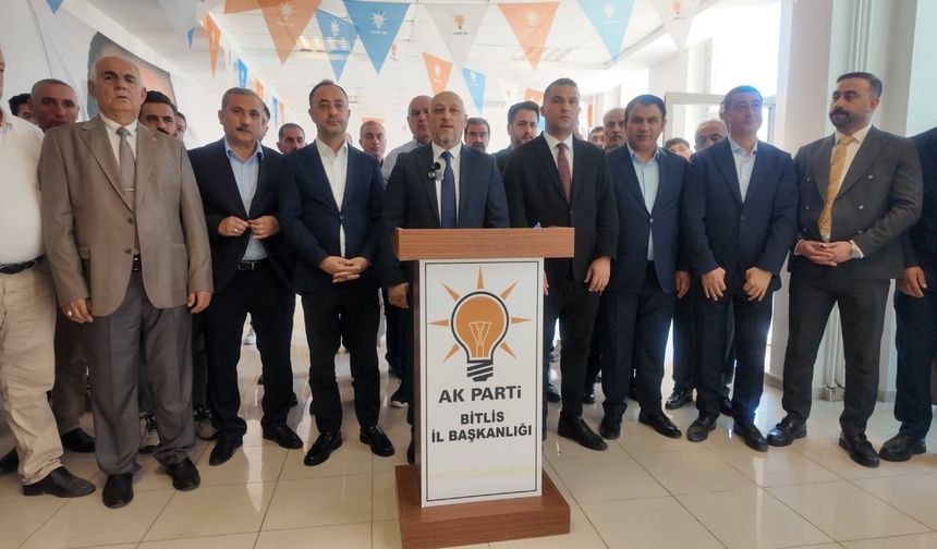 Bitlis’te AK Parti’nin 25’inci Yılı Dolayısıyla Basın Açıklaması