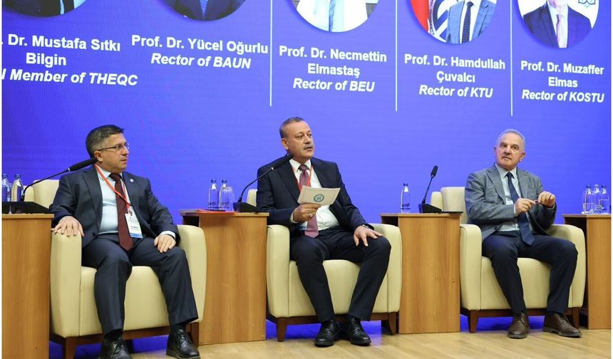 Rektör Elmastaş, Uluslararası Kalite Konferansı’nda panelist olarak yer aldı