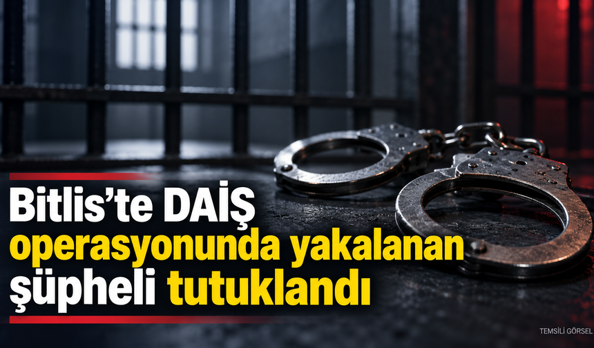 Bitlis’te DAİŞ’in yapılanmasında faaliyet gösteren şüpheli tutuklandı