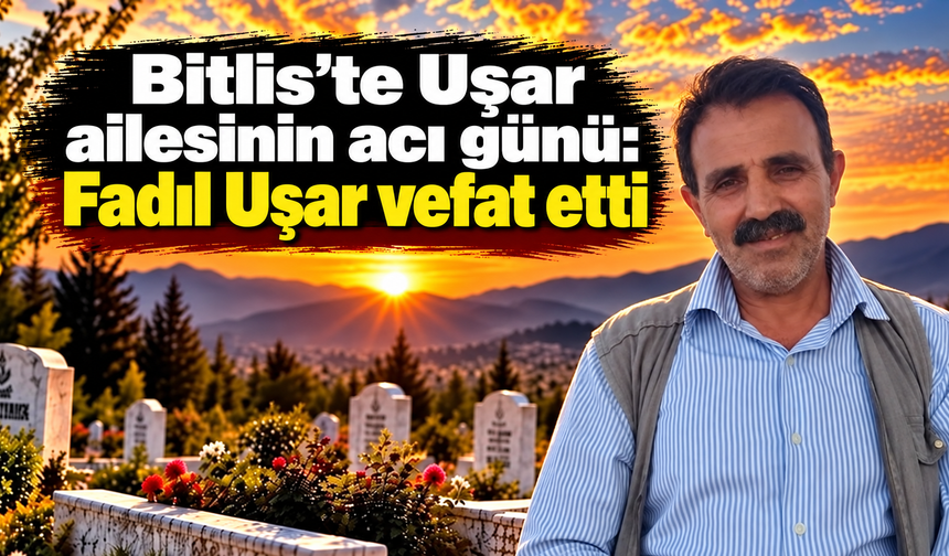 Bitlis’te Uşar ailesinin acı günü: Fadıl Uşar vefat etti