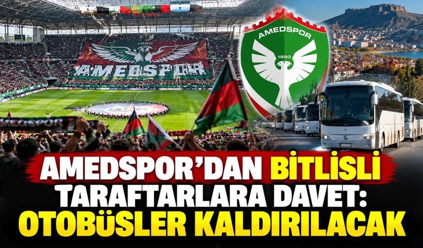 Amedspor’dan Bitlisli Taraftarlara Davet: Otobüsler Kaldırılacak