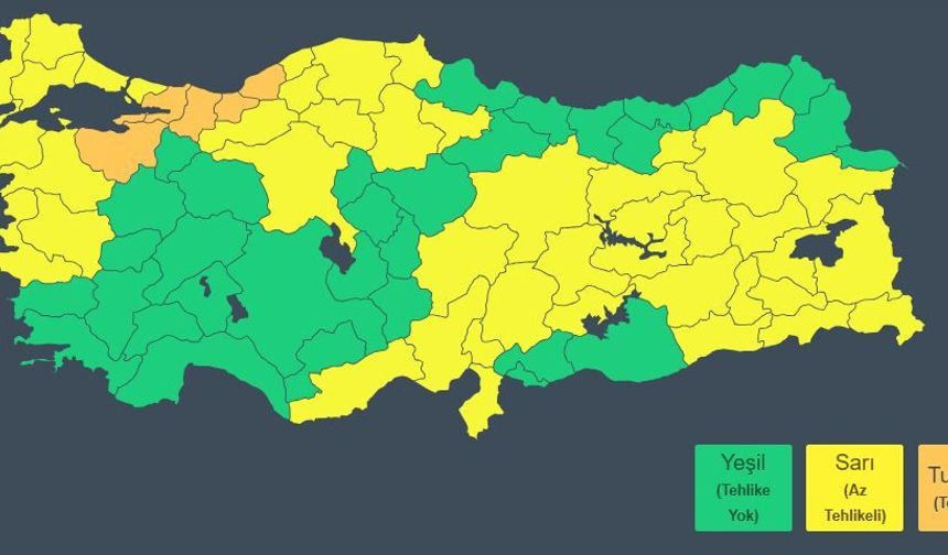 Bitlis dahil onlarca ilde sarı kodlu uyarı