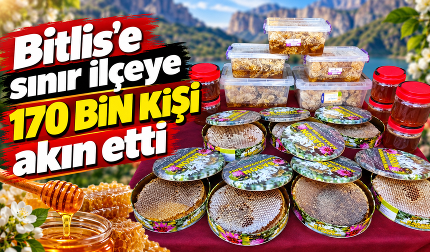 Bitlis'e sınır ilçeye 170 bin kişi akın etti