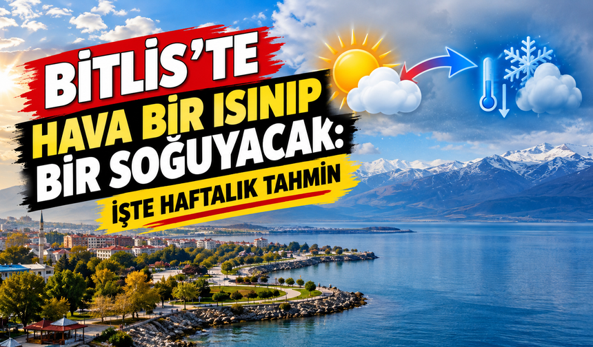 Bitlis'te hava bir ısınıp bir soğuyacak: İşte haftalık tahmin