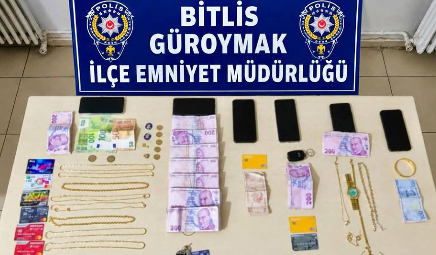 Bitlis ve Van polisinden kuyumcuları hedef alan şüphelilere operasyon