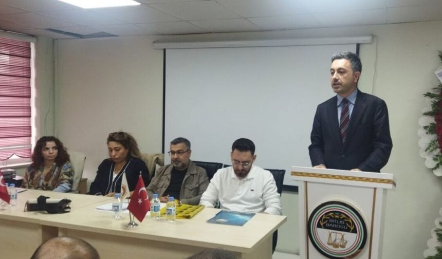 Bitlis Barosu’nda yeni başkan Avukat Muhammed Emin Acar oldu